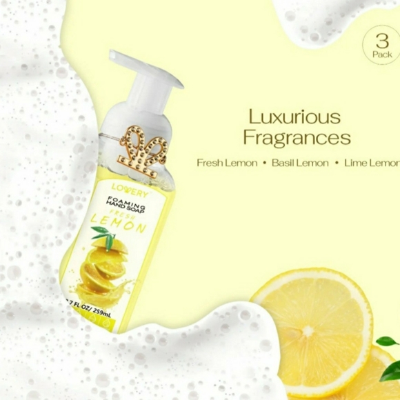 FRESH LEMON Gentle Cleansing ALL Natural Moisturizing Foaming Hand Soap (2 pack) - Picture 6 of 9